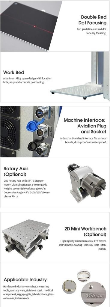 100Watt Fiber Laser Engraver JPT M7 Mopa Laser Marking Machine Fiber Laser Marker with 110×110mm Lens for Deep Making Metal Marking 100Watt Fiber Laser Engraver JPT M7 Mopa Laser Marking Machine Fiber Laser Marker with 110×110mm Lens for Deep Making Metal Marking