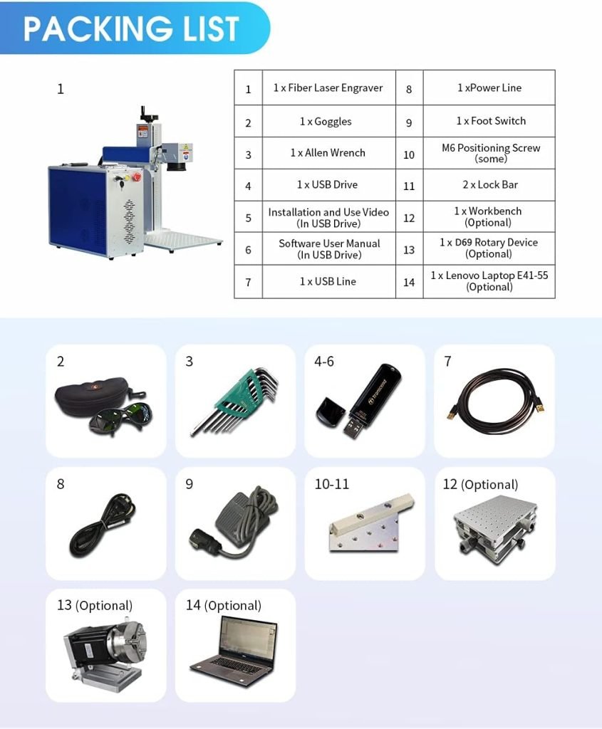 50W Fiber Laser Engraver Fiber Laser Marker with 175×175mm Lens and D69 Rotary Axis Jewellery Marking Ring Marking 50W Fiber Laser Engraver Fiber Laser Marker with 175×175mm Lens and D69 Rotary Axis Jewellery Marking Ring Marking