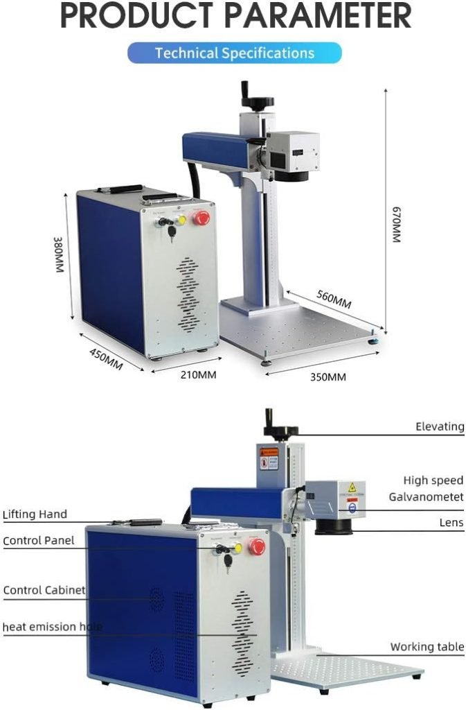 50W JPT Fiber Laser Engraver Equipped 80mm Rotary Axis,175mm (6.9in) Lens Laser Marking Engraving Machine fits Gun/Pistol/dogtag/Jewelry 50W JPT Fiber Laser Engraver Equipped 80mm Rotary Axis,175mm (6.9in) Lens Laser Marking Engraving Machine fits Gun/Pistol/dogtag/Jewelry