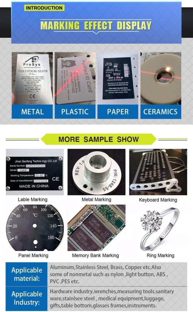 50W JPT Fiber Laser Engraver Fiber Laser Marking Machine with 175X175mm Lens for Metal and Nonmetal 50W JPT Fiber Laser Engraver Fiber Laser Marking Machine with 175X175mm Lens for Metal and Nonmetal