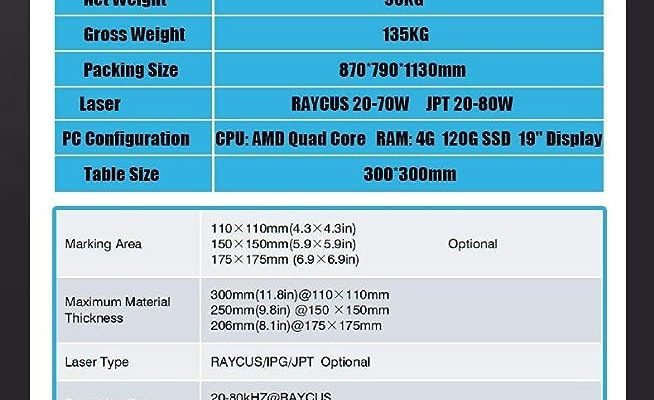 50W Laser Engraving/Marking Machine