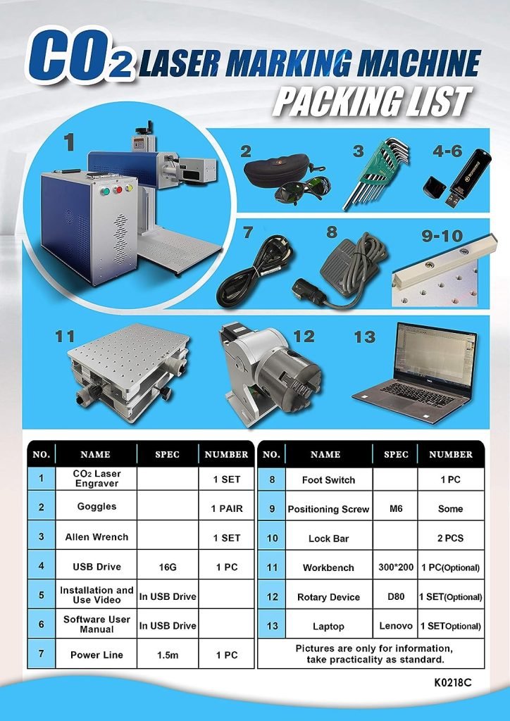 55W Coherent CO2 Galvo Laser Engraver Laser Marking Machine Laser Marker with 175×175mm Lens and D80 Rotary Axis 55W Coherent CO2 Galvo Laser Engraver Laser Marking Machine Laser Marker with 175×175mm Lens and D80 Rotary Axis