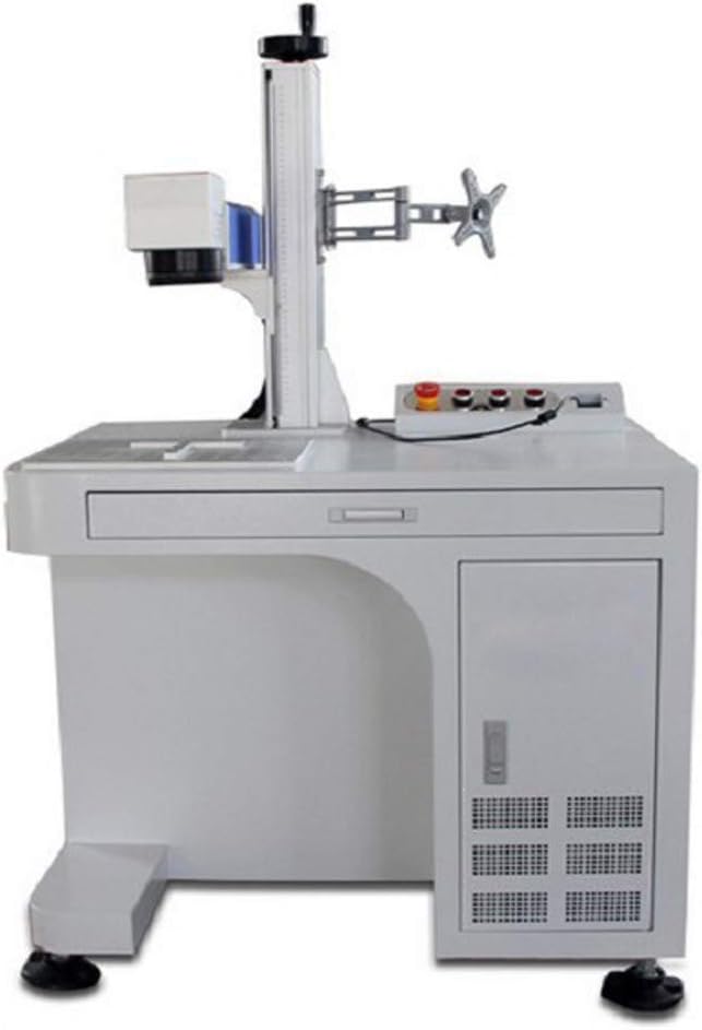 CALCA 20W Desktop Fiber Laser Engraver Cutter Marking Engraving Machine with Rotary Axis and Computer for Metal and Non-Metal Marking CALCA 20W Desktop Fiber Laser Engraver Cutter Marking Engraving Machine with Rotary Axis and Computer for Metal and Non-Metal Marking
