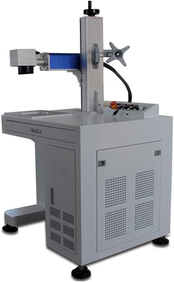 CALCA 20W Desktop Fiber Laser Engraver Cutter Marking Engraving Machine with Rotary Axis and Computer for Metal and Non-Metal Marking CALCA 20W Desktop Fiber Laser Engraver Cutter Marking Engraving Machine with Rotary Axis and Computer for Metal and Non-Metal Marking