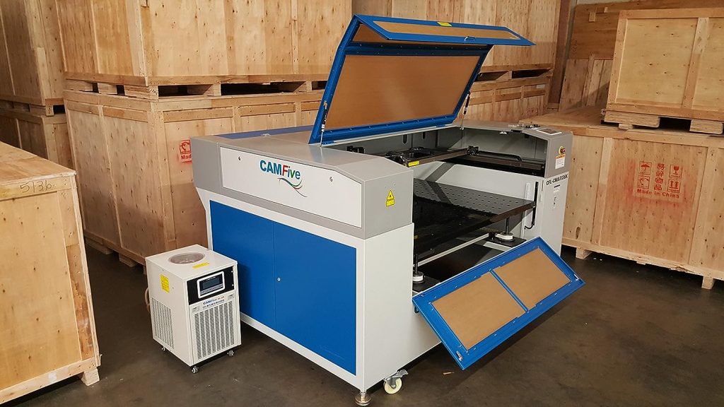 CAMFive Laser Up-Down System and Double 2 x 100W CO2 Tube Head Cutter Engraver CMA5136KT Working Area 51x36 Cutting and Engraving Machine for Wood Acrylic Baseball bat and More CAMFive Laser Up-Down System and Double 2 x 100W CO2 Tube Head Cutter Engraver CMA5136KT Working Area 51x36 Cutting and Engraving Machine for Wood Acrylic Baseball bat and More