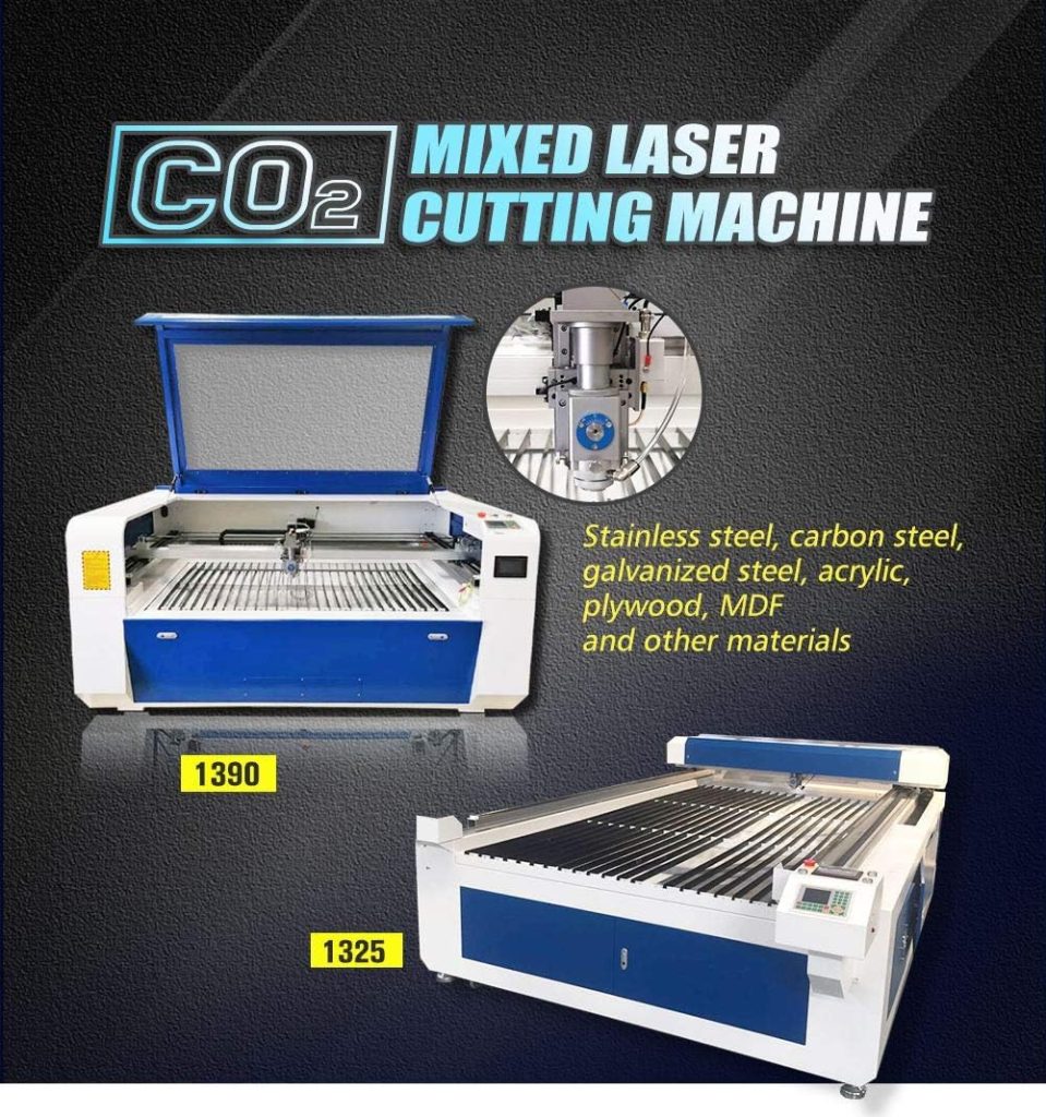CO₂ Hybrid Laser Cutter Engraver Laser Cutting Machines 1300x900mm (51 x36) RECI for Cutting Metal and Engraving Machine with Blade/Honeycomb/Lifting Workbentch Auto Focus Red Dot Pointer CO₂ Hybrid Laser Cutter Engraver Laser Cutting Machines 1300x900mm (51 x36) RECI for Cutting Metal and Engraving Machine with Blade/Honeycomb/Lifting Workbentch Auto Focus Red Dot Pointer