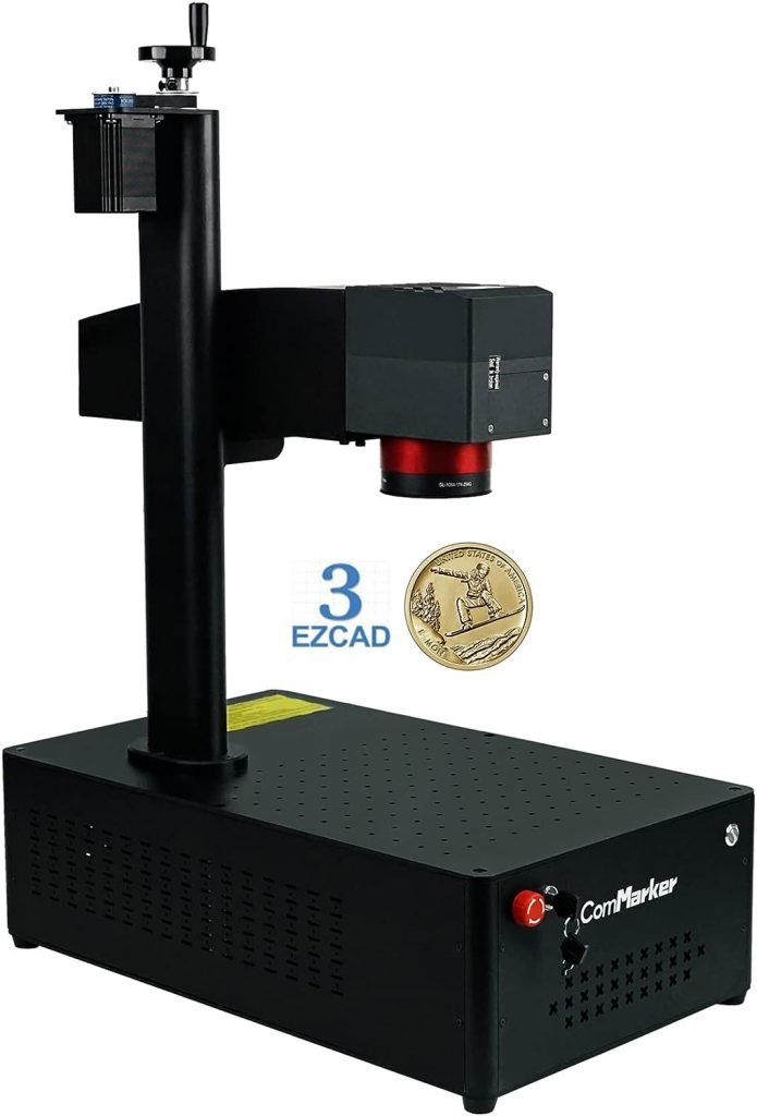 ComMarker 2.5D JPT Mopa 100W Fiber Laser Engraver, EZCAD3.0 Laser Engraving Machine, Compatible with LightBurn and Ezcad Laser Marking Machine for Metal, Jewelry,Tumblers Deep Engraving(175x175mm) ComMarker 2.5D JPT Mopa 100W Fiber Laser Engraver, EZCAD3.0 Laser Engraving Machine, Compatible with LightBurn and Ezcad Laser Marking Machine for Metal, Jewelry,Tumblers Deep Engraving(175x175mm)
