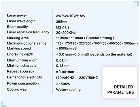 JPT UV Laser Engraver Laser Marking Machine 5W, 110×110mm with SA Water Chiller and D80 Rotary Axis JPT UV Laser Engraver Laser Marking Machine 5W, 110×110mm with SA Water Chiller and D80 Rotary Axis