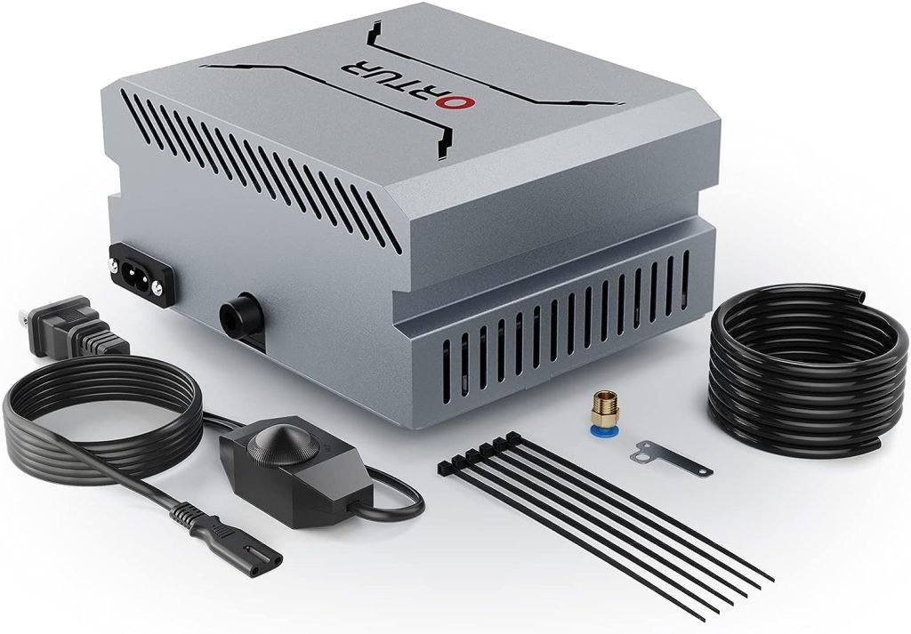 ORTUR Air Assist for Laser Cutter, Powerful 0-50L/min Air Assist Pump for ORTUR Laser Master 3, Laser Master 2 Pro, Laser Module Protection, Faster and Deeper Cutting, Clean Surface and Smooth Edge ORTUR Air Assist for Laser Cutter, Powerful 0-50L/min Air Assist Pump for ORTUR Laser Master 3, Laser Master 2 Pro, Laser Module Protection, Faster and Deeper Cutting, Clean Surface and Smooth Edge