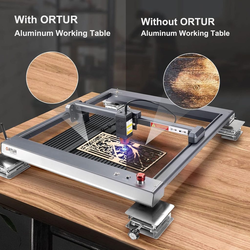 Ortur Laser Engraving Platform, DIY Design Aluminum Working Panel 15.75x17.64x0.47 inch High Strength Steel for Fast Heat Dissipation and Desktop-Protecting, Compatible with Most Laser Cutter Ortur Laser Engraving Platform, DIY Design Aluminum Working Panel 15.75x17.64x0.47 inch High Strength Steel for Fast Heat Dissipation and Desktop-Protecting, Compatible with Most Laser Cutter