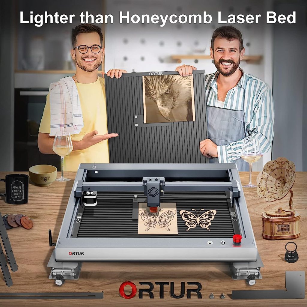 Ortur Laser Engraving Platform, DIY Design Aluminum Working Panel 15.75x17.64x0.47 inch High Strength Steel for Fast Heat Dissipation and Desktop-Protecting, Compatible with Most Laser Cutter Ortur Laser Engraving Platform, DIY Design Aluminum Working Panel 15.75x17.64x0.47 inch High Strength Steel for Fast Heat Dissipation and Desktop-Protecting, Compatible with Most Laser Cutter