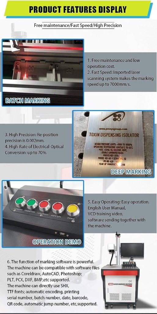 SFX 50W Desktop Fiber Laser Engraver Machine Fiber Engraving/Marking Machine for Metal Desktop Marker 175×175mm+D80 Rotary Axis SFX 50W Desktop Fiber Laser Engraver Machine Fiber Engraving/Marking Machine for Metal Desktop Marker 175×175mm+D80 Rotary Axis